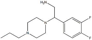 2-(3,4-difluorophenyl)-2-(4-propylpiperazin-1-yl)ethanamine Structure