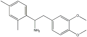 2-(3,4-dimethoxyphenyl)-1-(2,4-dimethylphenyl)ethan-1-amine Structure