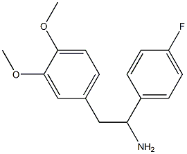 2-(3,4-dimethoxyphenyl)-1-(4-fluorophenyl)ethanamine 구조식 이미지
