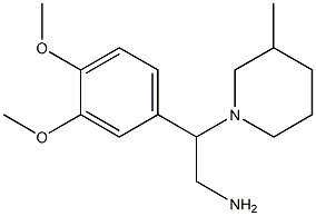 2-(3,4-dimethoxyphenyl)-2-(3-methylpiperidin-1-yl)ethanamine Structure