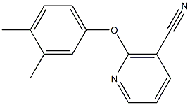 2-(3,4-dimethylphenoxy)nicotinonitrile Structure
