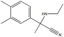 2-(3,4-dimethylphenyl)-2-(ethylamino)propanenitrile Structure
