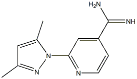 2-(3,5-dimethyl-1H-pyrazol-1-yl)pyridine-4-carboximidamide Structure