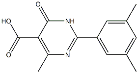 2-(3,5-dimethylphenyl)-4-methyl-6-oxo-1,6-dihydropyrimidine-5-carboxylic acid 구조식 이미지