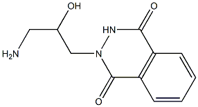 2-(3-amino-2-hydroxypropyl)-1,2,3,4-tetrahydrophthalazine-1,4-dione Structure