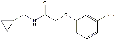 2-(3-aminophenoxy)-N-(cyclopropylmethyl)acetamide 구조식 이미지