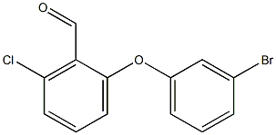 2-(3-bromophenoxy)-6-chlorobenzaldehyde 구조식 이미지