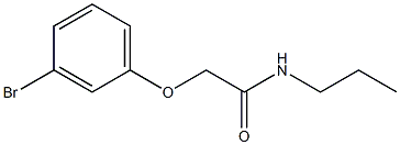 2-(3-bromophenoxy)-N-propylacetamide 구조식 이미지