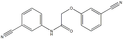 2-(3-cyanophenoxy)-N-(3-cyanophenyl)acetamide 구조식 이미지