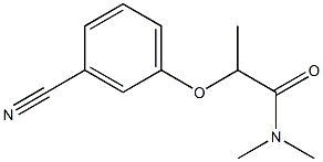 2-(3-cyanophenoxy)-N,N-dimethylpropanamide 구조식 이미지