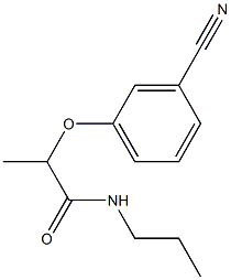 2-(3-cyanophenoxy)-N-propylpropanamide Structure