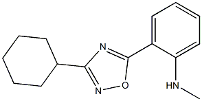 2-(3-cyclohexyl-1,2,4-oxadiazol-5-yl)-N-methylaniline 구조식 이미지