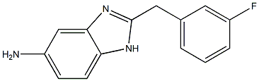 2-(3-fluorobenzyl)-1H-benzimidazol-5-amine 구조식 이미지