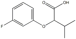 2-(3-fluorophenoxy)-3-methylbutanoic acid Structure