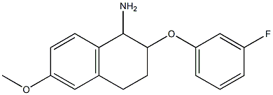 2-(3-fluorophenoxy)-6-methoxy-1,2,3,4-tetrahydronaphthalen-1-amine 구조식 이미지
