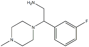 2-(3-fluorophenyl)-2-(4-methylpiperazin-1-yl)ethanamine Structure