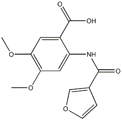 2-(3-furoylamino)-4,5-dimethoxybenzoic acid Structure