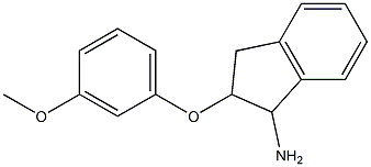 2-(3-methoxyphenoxy)-2,3-dihydro-1H-inden-1-ylamine 구조식 이미지