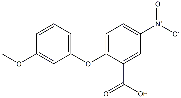 2-(3-methoxyphenoxy)-5-nitrobenzoic acid Structure