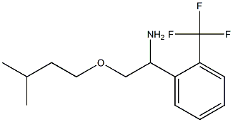 2-(3-methylbutoxy)-1-[2-(trifluoromethyl)phenyl]ethan-1-amine 구조식 이미지
