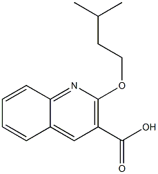 2-(3-methylbutoxy)quinoline-3-carboxylic acid 구조식 이미지