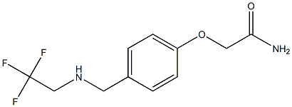 2-(4-{[(2,2,2-trifluoroethyl)amino]methyl}phenoxy)acetamide Structure