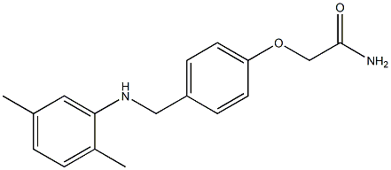 2-(4-{[(2,5-dimethylphenyl)amino]methyl}phenoxy)acetamide Structure