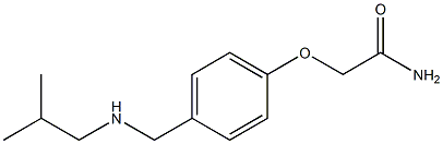 2-(4-{[(2-methylpropyl)amino]methyl}phenoxy)acetamide Structure