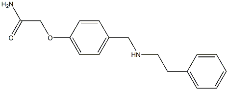 2-(4-{[(2-phenylethyl)amino]methyl}phenoxy)acetamide 구조식 이미지