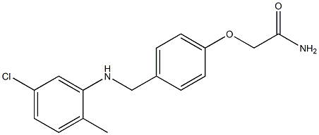 2-(4-{[(5-chloro-2-methylphenyl)amino]methyl}phenoxy)acetamide Structure