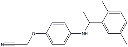 2-(4-{[1-(2,5-dimethylphenyl)ethyl]amino}phenoxy)acetonitrile Structure