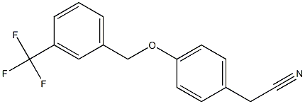 2-(4-{[3-(trifluoromethyl)phenyl]methoxy}phenyl)acetonitrile Structure
