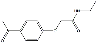 2-(4-acetylphenoxy)-N-ethylacetamide 구조식 이미지
