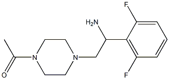 2-(4-acetylpiperazin-1-yl)-1-(2,6-difluorophenyl)ethanamine Structure