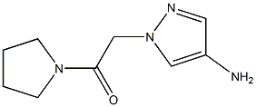 2-(4-amino-1H-pyrazol-1-yl)-1-(pyrrolidin-1-yl)ethan-1-one Structure