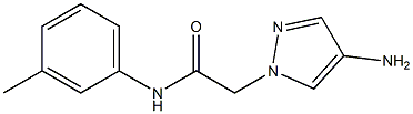 2-(4-amino-1H-pyrazol-1-yl)-N-(3-methylphenyl)acetamide Structure