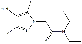 2-(4-amino-3,5-dimethyl-1H-pyrazol-1-yl)-N,N-diethylacetamide Structure