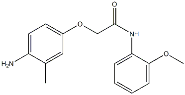 2-(4-amino-3-methylphenoxy)-N-(2-methoxyphenyl)acetamide 구조식 이미지