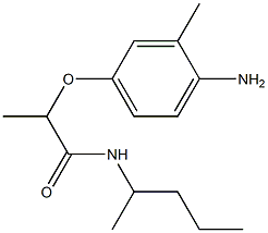 2-(4-amino-3-methylphenoxy)-N-(pentan-2-yl)propanamide Structure