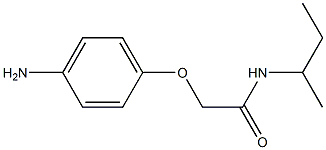 2-(4-aminophenoxy)-N-(sec-butyl)acetamide 구조식 이미지