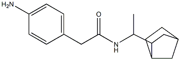 2-(4-aminophenyl)-N-(1-{bicyclo[2.2.1]heptan-2-yl}ethyl)acetamide 구조식 이미지