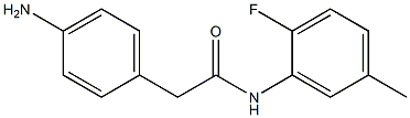 2-(4-aminophenyl)-N-(2-fluoro-5-methylphenyl)acetamide Structure