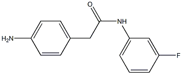 2-(4-aminophenyl)-N-(3-fluorophenyl)acetamide Structure