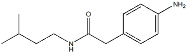 2-(4-aminophenyl)-N-(3-methylbutyl)acetamide Structure