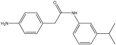 2-(4-aminophenyl)-N-[3-(propan-2-yl)phenyl]acetamide 구조식 이미지