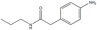 2-(4-aminophenyl)-N-propylacetamide 구조식 이미지