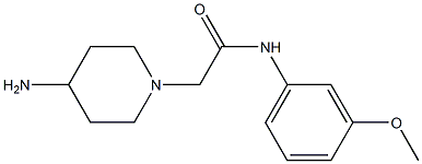 2-(4-aminopiperidin-1-yl)-N-(3-methoxyphenyl)acetamide Structure