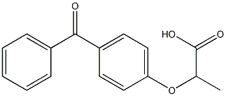 2-(4-benzoylphenoxy)propanoic acid Structure