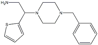 2-(4-benzylpiperazin-1-yl)-2-(thiophen-2-yl)ethan-1-amine 구조식 이미지