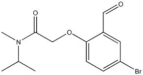 2-(4-bromo-2-formylphenoxy)-N-methyl-N-(propan-2-yl)acetamide 구조식 이미지
